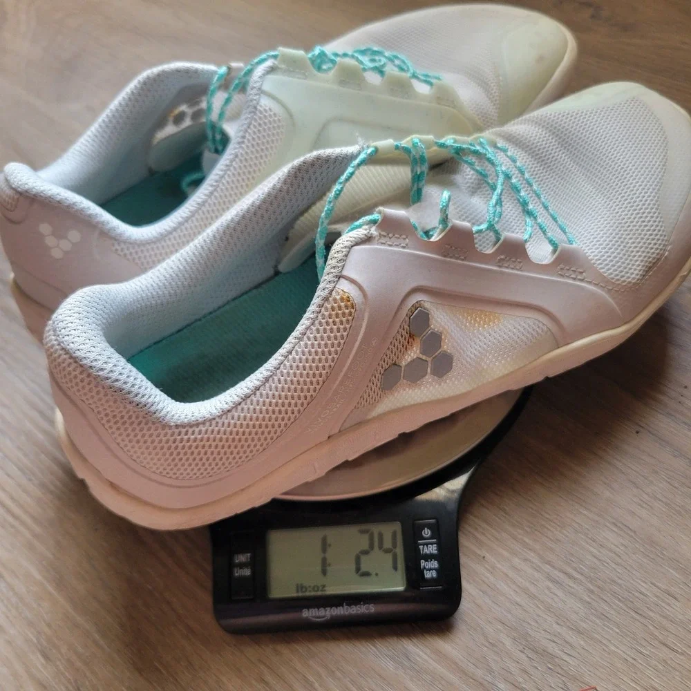 Vivobarefoot Womens Primus Trail FG 40 White Mesh Minimalist Trail Runner